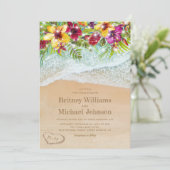 Tropische zomervakantie kaart (Staand voorkant)