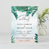 tropische zomervakantiebestemming waterverf zee kaart (Staand voorkant)