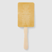 Tropische zomervakantieweddenschap handwaaier (Achterkant)