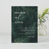 Tropische zomerverloving uitnodigingen (Staand voorkant)