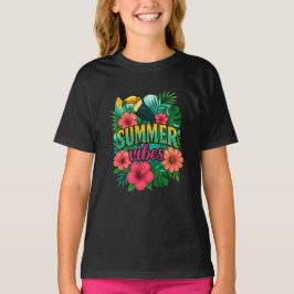 Tropische zomervibes Toucan T-shirt – Bold Floral