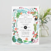 Tropische zomervogels | Weddenschappen Kaart (Staand voorkant)