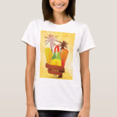 Tropische zomervrouwen T-shirt (Voorkant)