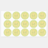 Tropische zomerweddenschap Ananas en palmbladeren Labels (Vel)