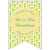 Tropische zomerweddenschap Ananas en palmbladeren Vlaggetjes (Derde vlag)