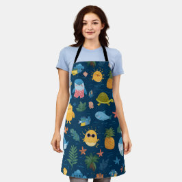 Tropische Zon All-Over Print Schort Cadeau