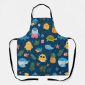Tropische Zon All-Over Print Schort Cadeau (Voorkant)