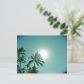 Tropische zon briefkaart (Staand voorkant)