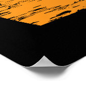 Tropische zon, palmbomen en vogelprint poster (Hoek)