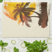 Tropische zon theedoek (Gevouwen)