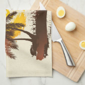 Tropische zon theedoek (Quarter Fold)