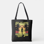 Tropische zon tote bag (Achterkant)