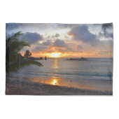 Tropische zonnebank van het eiland der Seychellen Kussensloop (Achterkant)