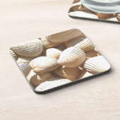 Tropische zonneboringen aan de exotische zee bier onderzetter (Linkerzijde)