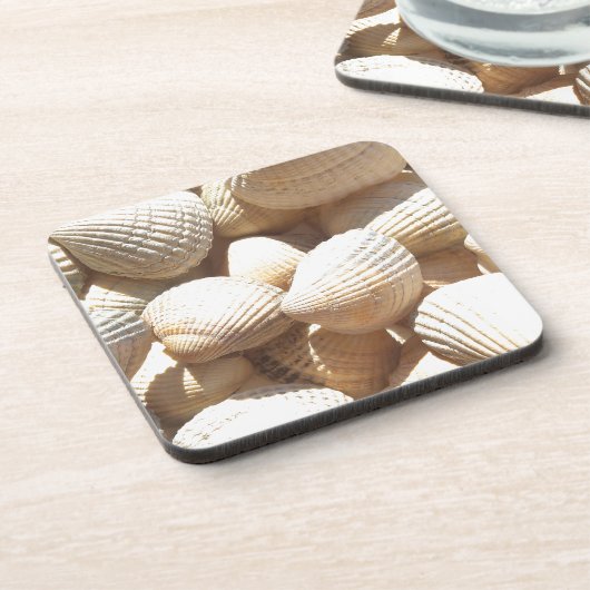 Tropische zonneboringen aan de exotische zee bier onderzetter (Linkerzijde)