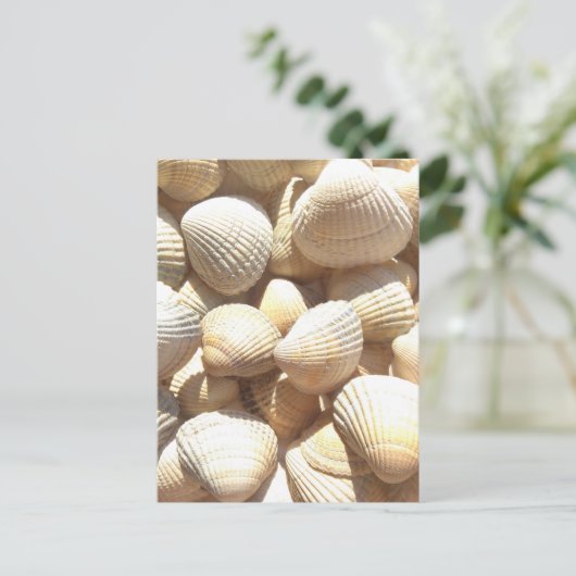 Tropische zonneboringen aan de exotische zee briefkaart (Staand voorkant)