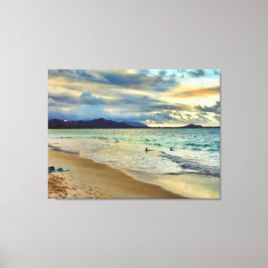 Tropische zonnegloed canvas afdruk (Voorkant)