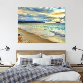 Tropische zonnegloed canvas afdruk (Insitu (Slaapkamer))