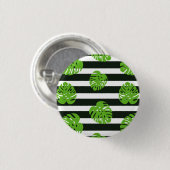 Tropische zonnekunst ronde button 3,2 cm (Voorkant /achterkant)
