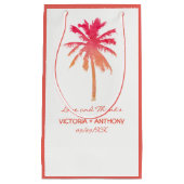 Tropische zonnepalm Beach Weddenschap Favor Klein Cadeauzakje (Voorkant)