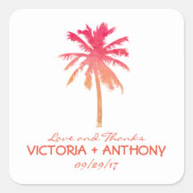 Tropische zonnepalm Beach Weddenschap Favor