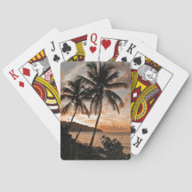 Tropische zonnepalm Trees Silhouette Beach