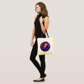 Tropische zonnepalmbomen tote bag (Voorkant (model))