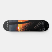 Tropische zonnepalmboom personaliseren persoonlijk skateboard (Horizontaal)