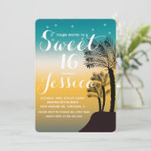 Tropische zonnepalmboom Tropisch zoet 16 Kaart (Staand voorkant)