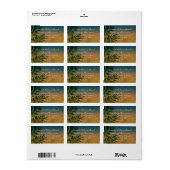 Tropische Zonnepalmhulzen Etiket (Full Sheet)