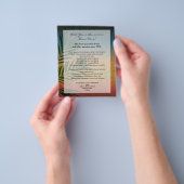 Tropische Zonnepalmhulzen Flyer (Hand)