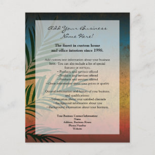 Tropische Zonnepalmhulzen Flyer
