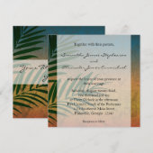 Tropische Zonnepalmhulzen Kaart (Voorkant / Achterkant)