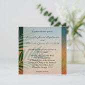 Tropische Zonnepalmhulzen Kaart (Staand voorkant)