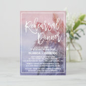 Tropische zonnerepetitie - diner kaart (Staand voorkant)