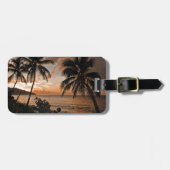 Tropische zonnestralen bagagelabel (Voorkant horizontaal)