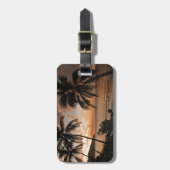 Tropische zonnestralen bagagelabel (Voorkant verticaal)