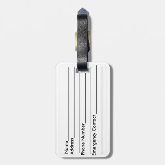 Tropische zonnestralen bagagelabel (Achterkant verticaal)