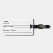 Tropische zonnestralen bagagelabel (Achterkant horizontaal)