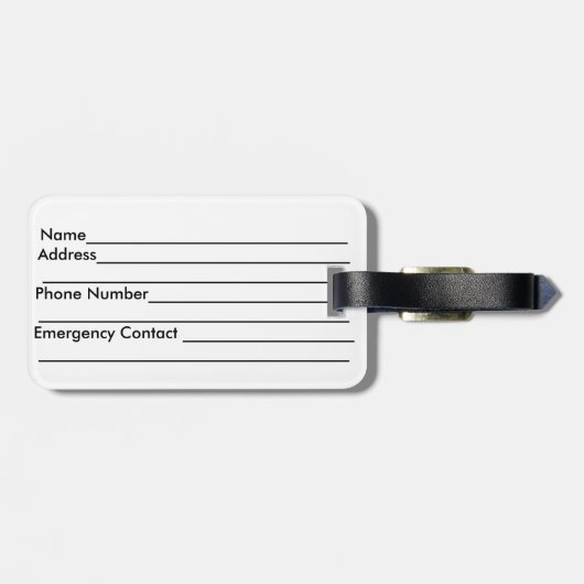 Tropische zonnestralen bagagelabel (Achterkant horizontaal)