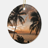 Tropische zonnestralen keramisch ornament (Links)