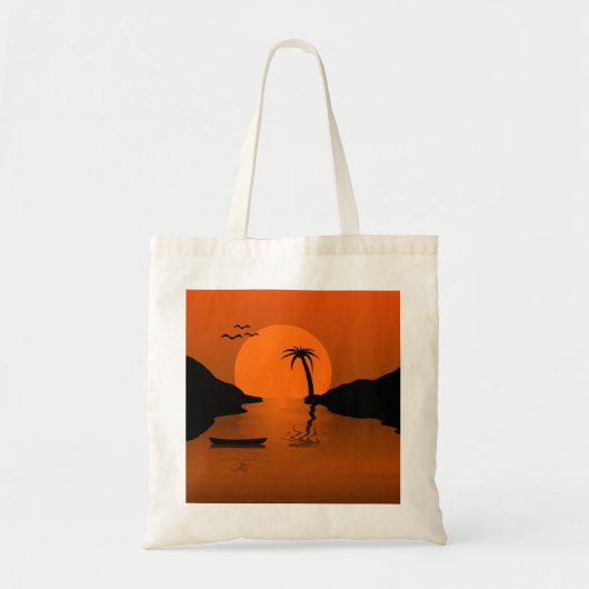 Tropische zonnestransport tote bag (Voorkant)