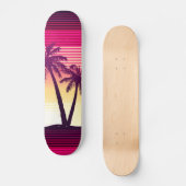 Tropische zonnestrepen persoonlijk skateboard (Voorkant)