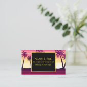 Tropische zonnestrepen visitekaartje (Staand voorkant)