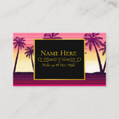 Tropische zonnestrepen visitekaartje (Voorkant)