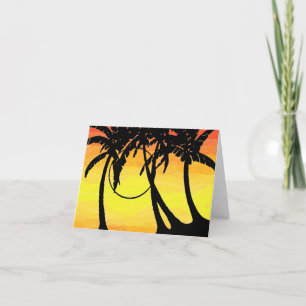 Tropische zonnewash Notecard Kaart