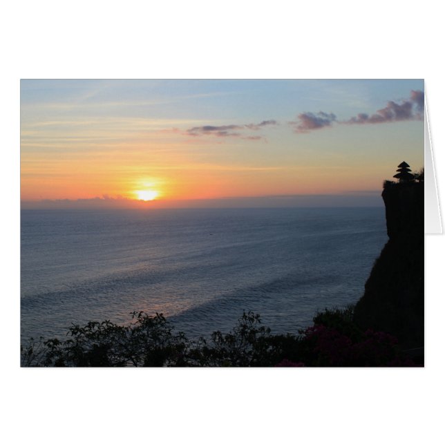 Tropische zonsondergang (Voorkant Horizontaal)