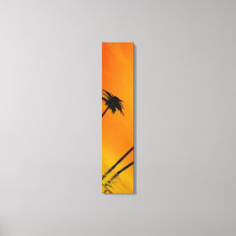 Tropische zonsondergang 2-4 canvas afdruk