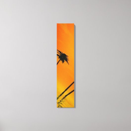 Tropische zonsondergang 2-4 canvas afdruk (Voorkant)