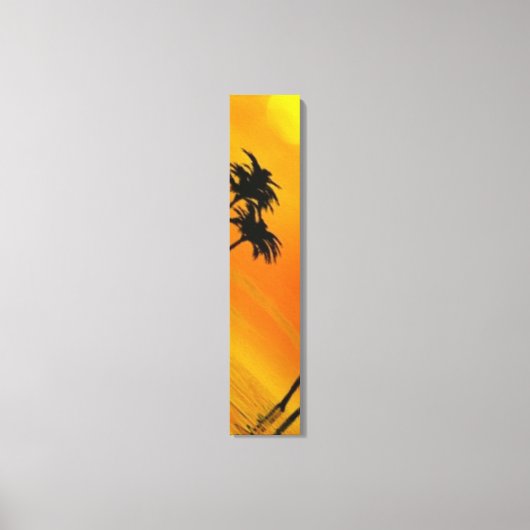 Tropische zonsondergang 3-4 canvas afdruk (Voorkant)